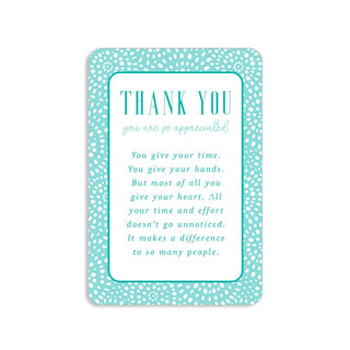 Thank You for All You Do Magnetic Keepsake Card #HPM-THANK - Pendant/Charm Necklace