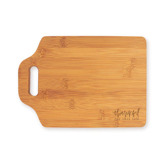 Thankful for Life Cutting Board Bamboo Charcuterie Hostess Gift #LCB896-THANK24 - Cutting Board