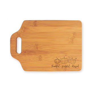 Thankful Grateful Blessed Cutting Board Thanksgiving Hostess Gift #LCB896-TGB24 - Cutting Board