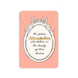 The Future Belongs to You Keepsake Card #VLJC-1345GD-FUTURE - Pendant/Charm Necklace