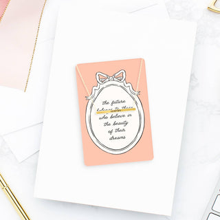 The Future Belongs to You Keepsake Card #VLJC-1345GD-FUTURE - Pendant/Charm Necklace