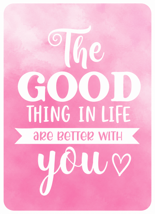 The Good Things in Life Magnetic Keepsake Card #HPM-GOOD
