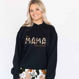 This Mama Loves Her Herd Sweatshirt Cute Farm Mom Cozy Pullover #HPSW-MHERD24 - Graphic Sweatshirt - Women’s