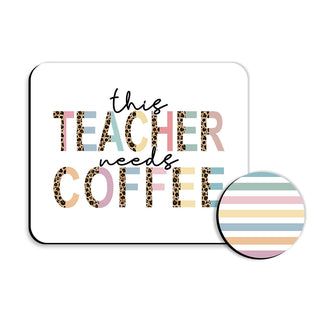 This Teacher Needs Coffee Desk Set