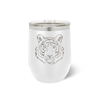 Tiger Tumbler 12oz Insulated Cup Game Day School Spirit Gift #TWB12-TIGER-NAVY - White - Insulated Mug/Tumbler