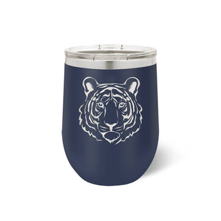 Tiger Tumbler 12oz Insulated Cup Game Day School Spirit Gift #TWB12-TIGER-NAVY - Navy - Insulated Mug/Tumbler