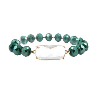 Tinly Bracelet #VLJB3081 - Emerald - Beaded Bracelet