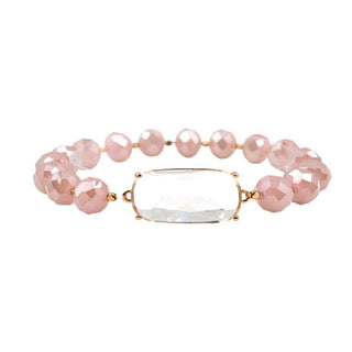 Tinly Bracelet #VLJB3081 - Rose - Beaded Bracelet