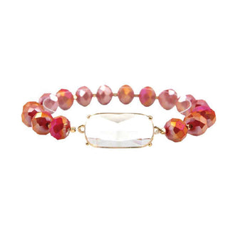 Tinly Bracelet #VLJB3081 - Ruby - Beaded Bracelet