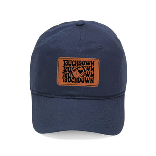 Touchdown Football Baseball Cap Game Day Hat for Men and Women #L190-WHT-P109-TD24 - Navy - Baseball Cap - Women’s