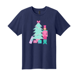 Tree and Nutcracker Kids Christmas T-Shirt Graphic Tee for Boys & Girls #TSY54-NUTCRTREE - Shirt - Kids