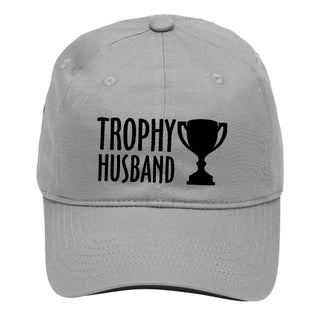 Trophy Husband Embroidered Dad Hat Funny Baseball Cap #M190-TROPHY - Gray - Baseball Cap - Women’s
