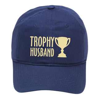 Trophy Husband Embroidered Dad Hat Funny Baseball Cap #M190-TROPHY - Navy - Baseball Cap - Women’s