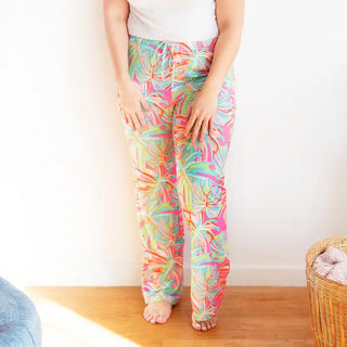 Tropical Pajama Pants Women’s Lounge Bottoms Beach Vacation Gift #MA2030VL-TRP - Small/Medium - Sleepwear Bottom