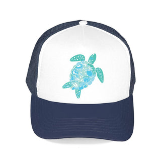 Turtle Trucker Hat #L197-NAVY-SMTUR23 - Navy - Trucker Hat - Women’s
