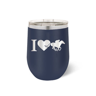 I Love Derby Navy 12oz Insulated Tumbler