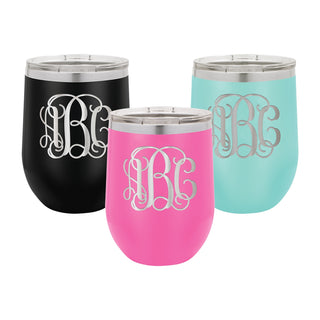 Vine Monogram 12oz Tumbler