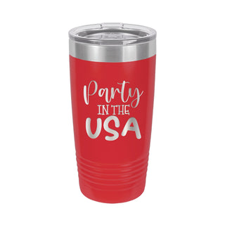 Party in the USA Red 20oz Insulated Tumbler