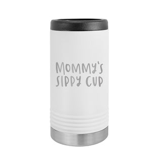 Mommy's Sippy Cup Slim Can Beverage Holder-White