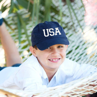 USA Navy Kid’s Cap #M185VL-NAVY-USA - Baseball Cap - Kids