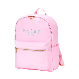 Vacay Mode Charle Backpack Travel School Water Resistant Bag #M364VL-VAC23 - Pink - Backpack - Women’s