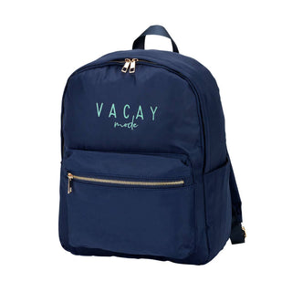 Vacay Mode Charle Backpack Travel School Water Resistant Bag #M364VL-VAC23 - Navy - Backpack - Women’s