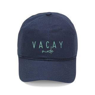 Vacay Mode Embroidered Hat Beach Vacation Baseball Cap for Women #M190VL-VAC23 - Navy - Baseball Cap - Women’s