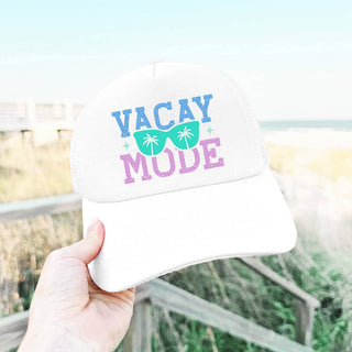 Vacay Mode Trucker Hat Beach Vacation Mesh Cap for Women #L197-HTVACAY - Trucker Hat - Women’s