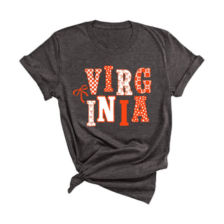 Virginia State Graphic T Shirt Southern Travel Tee for Men and Women #HPTS-NAVYSM-VA24 - Dark Grey / XXL - T-Shirt