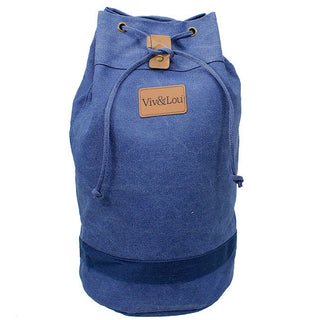 Viv&Lou® 20’’ Tall Navy Canvas Duffle Bag Weekender Travel Gym Overnight Tote #MB3765U-VL