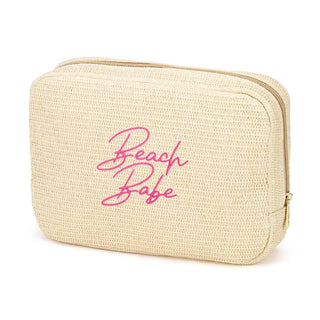 Viv&Lou® Beach Babe Hilton Cosmetic Case Travel Makeup Organizer Pouch #M233VL-NAT-BBABE - Makeup/Cosmetic Bag