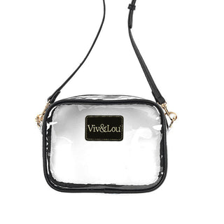 Viv&Lou® Brand Black & Clear School Purse w/Changeable Strap #M707-CLRBLK-VL106 - Crossbody Bag - Women’s