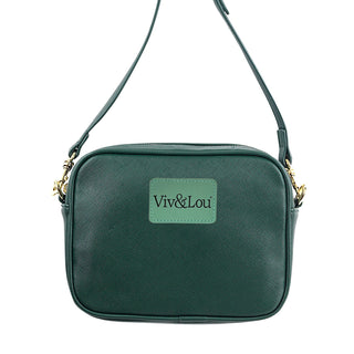 Viv&Lou® Emerald Blair Crossbody Purse Vegan Leather Handbag #M707-EMER-VL108 - Crossbody Bag - Women’s