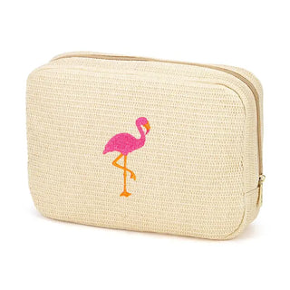 Viv&Lou® Flamingo Hilton Cosmetic Case Beach Makeup Organizer #M233VL-NAT-FLAM - Makeup/Cosmetic Bag