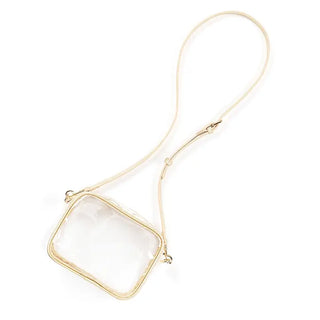 Viv&Lou® Gold Clear Blair Stadium Crossbody Purse - Blank #M707VL-CLRGD - Crossbody Bag - Women’s