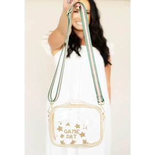 Viv&Lou® Gold Clear Blair Stadium Crossbody Purse - Blank #M707VL-CLRGD - Crossbody Bag - Women’s