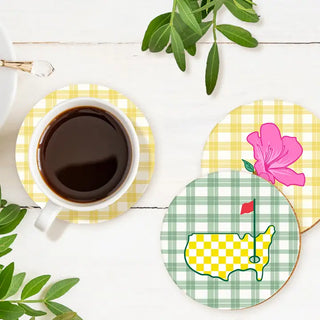 Viv&Lou® Golf Azalea Coaster 4 Pce Set Golf Lover Home Decor Gift #SHRC-MAS - Coasters