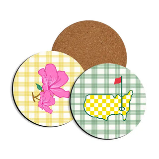 Viv&Lou® Golf Azalea Coaster 4 Pce Set Golf Lover Home Decor Gift #SHRC-MAS - Coasters