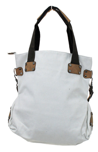Viv&Lou® Large Heavy Canvas Sac Tote Oversized Travel Shopping Carryall Bag #MB374W-VLXK