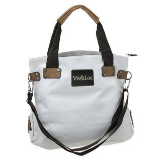 Viv&Lou® Large Heavy Canvas Sac Tote Oversized Travel Shopping Carryall Bag #MB374W-VLXK