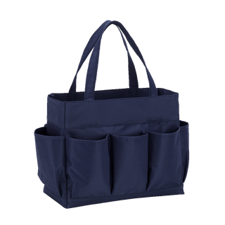 Viv&Lou® Large Navy Carry All Bag Oversized Travel Beach Everyday Tote #M635-NAVY-VL109