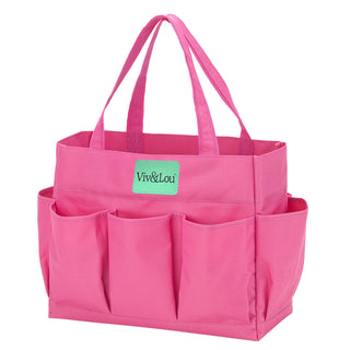 Viv&Lou® Large Pink Carry All Bag Oversized Travel Beach Everyday Tote #M635-PINK-VL108