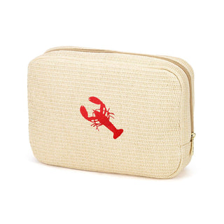 Viv&Lou® Lobster Hilton Cosmetic Case Beach Makeup Organizer #M233VL-NAT-LOB - Makeup/Cosmetic Bag
