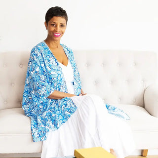 Viv&Lou® Lookin’ Pine Emma Top Pineapple Beach Resort Cover Up Shirt Shall #MA292VL-PINEA - Swim Cover Up - Women’s