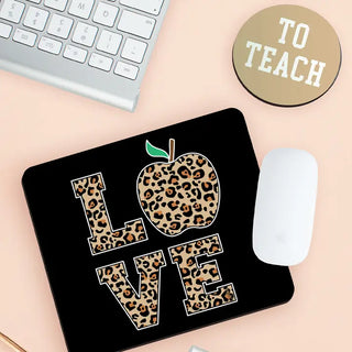 Viv&Lou® Love to Teach Mouse Pad Desk Coaster Set Classroom Gift #SDESK-NLOVE-TOTEACH - Mousepad/Trackpad