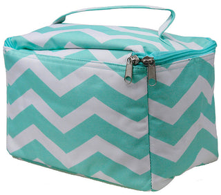Viv&Lou® Mint White Large Cosmetic Bag Travel Makeup Organizer #M300ZZ-MINT-VLP - Makeup/Cosmetic Bag