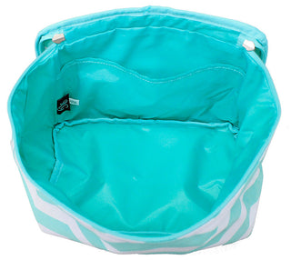 Viv&Lou® Mint White Large Cosmetic Bag Travel Makeup Organizer #M300ZZ-MINT-VLP - Makeup/Cosmetic Bag