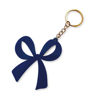 Viv&Lou® Navy Bow Keychain Cute Bow Key Ring Gift for Women & Girls #ACK-BOW-NAVY - Keychain - Women’s