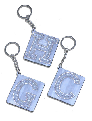 Viv&Lou® Pearl Acrylic Letter Keychain Personalized Monogram Gift #ACK-LETTER-PEARL - Keychain - Women’s
