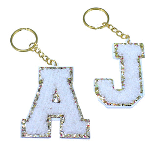 Viv&Lou® Personalized Crème Acrylic Letter Keychain Monogram Initial Gift #ACK-LETTER-CREME - Keychain - Women’s